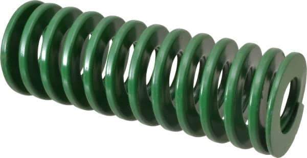 Dayton Lamina - 2" Hole Diam, 1" Rod Diam, 5-1/2" Free Length, Green Die Spring - 36 Lb Max Deflection, 2.2" Max Deflection, Light Duty, Chromium Vanadium Steel - Apex Tool & Supply