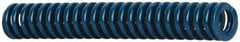 Dayton Lamina - 3/8" Hole Diam, 3/16" Rod Diam, 2-1/2" Free Length, Blue Die Spring - 3.87 Lb Max Deflection, 0.94" Max Deflection, Medium Duty, Chromium Vanadium Steel - Apex Tool & Supply