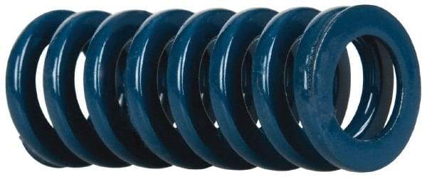 Dayton Lamina - 5/8" Hole Diam, 11/32" Rod Diam, 1-1/2" Free Length, Blue Die Spring - 20.1 Lb Max Deflection, 0.56" Max Deflection, Medium Duty, Chromium Vanadium Steel - Apex Tool & Supply