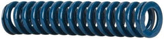 Dayton Lamina - 5/8" Hole Diam, 11/32" Rod Diam, 3" Free Length, Blue Die Spring - 10.1 Lb Max Deflection, 1.12" Max Deflection, Medium Duty, Chromium Vanadium Steel - Apex Tool & Supply