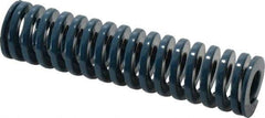 Dayton Lamina - 1" Hole Diam, 1/2" Rod Diam, 4" Free Length, Blue Die Spring - 18.8 Lb Max Deflection, 1.51" Max Deflection, Medium Duty, Chromium Vanadium Steel - Apex Tool & Supply