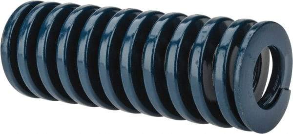 Dayton Lamina - 1-1/2" Hole Diam, 3/4" Rod Diam, 4" Free Length, Blue Die Spring - 43.4 Lb Max Deflection, 1.51" Max Deflection, Medium Duty, Chromium Vanadium Steel - Apex Tool & Supply