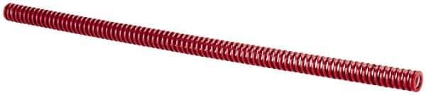 Dayton Lamina - 1/2" Hole Diam, 9/32" Rod Diam, 12" Free Length, Red Die Spring - 1.77 Lb Max Deflection, 3.6" Max Deflection, Heavy Duty, Chromium Vanadium Steel - Apex Tool & Supply