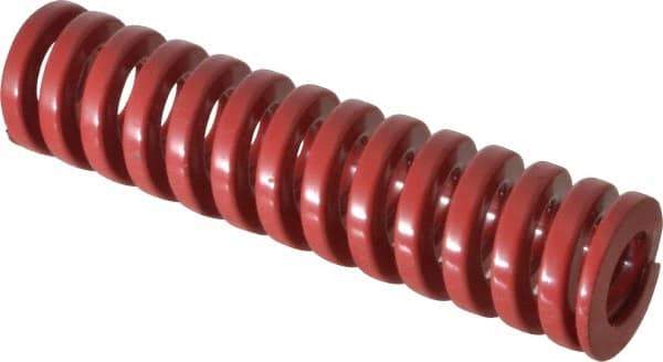 Dayton Lamina - 3/4" Hole Diam, 3/8" Rod Diam, 3" Free Length, Red Die Spring - 36.2 Lb Max Deflection, 0.9" Max Deflection, Heavy Duty, Chromium Vanadium Steel - Apex Tool & Supply