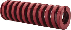 Dayton Lamina - 1" Hole Diam, 1/2" Rod Diam, 3" Free Length, Red Die Spring - 57 Lb Max Deflection, 0.9" Max Deflection, Heavy Duty, Chromium Vanadium Steel - Apex Tool & Supply