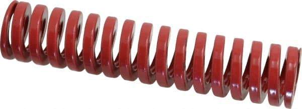 Dayton Lamina - 1" Hole Diam, 1/2" Rod Diam, 4-1/2" Free Length, Red Die Spring - 37.1 Lb Max Deflection, 1.35" Max Deflection, Heavy Duty, Chromium Vanadium Steel - Apex Tool & Supply