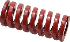 Dayton Lamina - 1-1/2" Hole Diam, 3/4" Rod Diam, 3-1/2" Free Length, Red Die Spring - 105 Lb Max Deflection, 1.05" Max Deflection, Heavy Duty, Chromium Vanadium Steel - Apex Tool & Supply