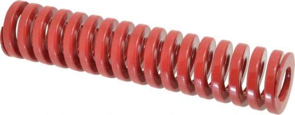 Dayton Lamina - 1-1/2" Hole Diam, 3/4" Rod Diam, 7" Free Length, Red Die Spring - 50.3 Lb Max Deflection, 2.1" Max Deflection, Heavy Duty, Chromium Vanadium Steel - Apex Tool & Supply