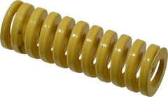 Dayton Lamina - 1" Hole Diam, 1/2" Rod Diam, 3" Free Length, Yellow Die Spring - 71.4 Lb Max Deflection, 0.75" Max Deflection, Extra Heavy Duty, Chromium Vanadium Steel - Apex Tool & Supply