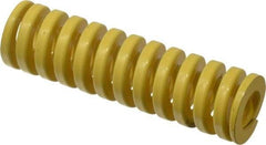 Dayton Lamina - 1" Hole Diam, 1/2" Rod Diam, 3-1/2" Free Length, Yellow Die Spring - 60.2 Lb Max Deflection, 0.88" Max Deflection, Extra Heavy Duty, Chromium Vanadium Steel - Apex Tool & Supply