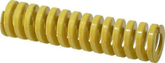 Dayton Lamina - 1" Hole Diam, 1/2" Rod Diam, 4" Free Length, Yellow Die Spring - 52 Lb Max Deflection, 1" Max Deflection, Extra Heavy Duty, Chromium Vanadium Steel - Apex Tool & Supply