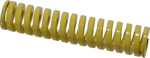 Dayton Lamina - 1" Hole Diam, 1/2" Rod Diam, 4-1/2" Free Length, Yellow Die Spring - 46.2 Lb Max Deflection, 1.12" Max Deflection, Extra Heavy Duty, Chromium Vanadium Steel - Apex Tool & Supply