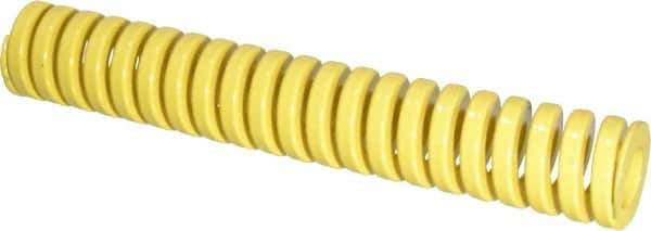 Dayton Lamina - 1" Hole Diam, 1/2" Rod Diam, 6" Free Length, Yellow Die Spring - 34.4 Lb Max Deflection, 1.5" Max Deflection, Extra Heavy Duty, Chromium Vanadium Steel - Apex Tool & Supply