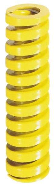 Dayton Lamina - 1-1/2" Hole Diam, 3/4" Rod Diam, 10" Free Length, Yellow Die Spring - 51.6 Lb Max Deflection, 2.5" Max Deflection, Extra Heavy Duty, Chromium Vanadium Steel - Apex Tool & Supply