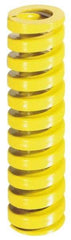 Dayton Lamina - 3/8" Hole Diam, 3/16" Rod Diam, 12" Free Length, Yellow Die Spring - 1.4 Lb Max Deflection, 3" Max Deflection, Extra Heavy Duty, Chromium Vanadium Steel - Apex Tool & Supply