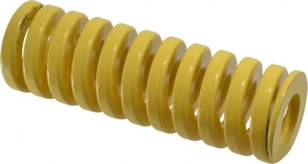 Dayton Lamina - 2" Hole Diam, 1" Rod Diam, 6" Free Length, Yellow Die Spring - 145 Lb Max Deflection, 1.5" Max Deflection, Extra Heavy Duty, Chromium Vanadium Steel - Apex Tool & Supply