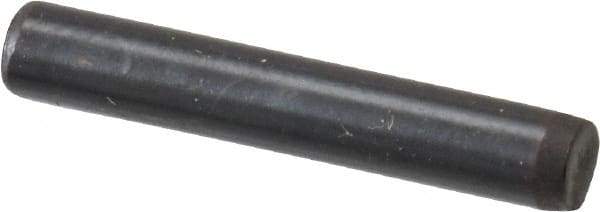 Holo-Krome - 1/8" Diam x 3/4" Pin Length Grade 8 Alloy Steel Standard Dowel Pin - Black Luster Finish, C 47-58 & C 60 (Surface) Hardness, 1 Beveled & 1 Rounded End - Apex Tool & Supply