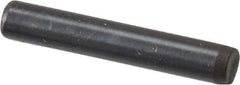 Holo-Krome - 1/8" Diam x 3/4" Pin Length Grade 8 Alloy Steel Standard Dowel Pin - Black Luster Finish, C 47-58 & C 60 (Surface) Hardness, 1 Beveled & 1 Rounded End - Apex Tool & Supply