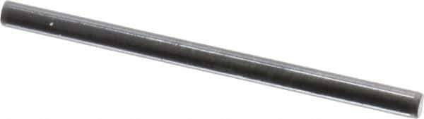 Holo-Krome - 1/8" Diam x 2" Pin Length Grade 8 Alloy Steel Standard Dowel Pin - Black Luster Finish, C 47-58 & C 60 (Surface) Hardness, 1 Beveled & 1 Rounded End - Apex Tool & Supply
