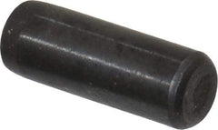 Holo-Krome - 3/16" Diam x 1/2" Pin Length Grade 8 Alloy Steel Standard Dowel Pin - Black Luster Finish, C 47-58 & C 60 (Surface) Hardness, 1 Beveled & 1 Rounded End - Apex Tool & Supply