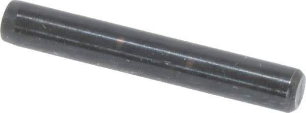 Holo-Krome - 3/16" Diam x 1-1/4" Pin Length Grade 8 Alloy Steel Standard Dowel Pin - Black Luster Finish, C 47-58 & C 60 (Surface) Hardness, 1 Beveled & 1 Rounded End - Apex Tool & Supply