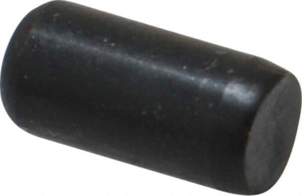 Holo-Krome - 1/4" Diam x 1/2" Pin Length Grade 8 Alloy Steel Standard Dowel Pin - Black Luster Finish, C 47-58 & C 60 (Surface) Hardness, 1 Beveled & 1 Rounded End - Apex Tool & Supply