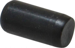 Holo-Krome - 1/4" Diam x 1/2" Pin Length Grade 8 Alloy Steel Standard Dowel Pin - Black Luster Finish, C 47-58 & C 60 (Surface) Hardness, 1 Beveled & 1 Rounded End - Apex Tool & Supply