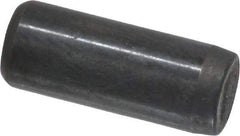 Holo-Krome - 1/4" Diam x 5/8" Pin Length Grade 8 Alloy Steel Standard Dowel Pin - Black Luster Finish, C 47-58 & C 60 (Surface) Hardness, 1 Beveled & 1 Rounded End - Apex Tool & Supply