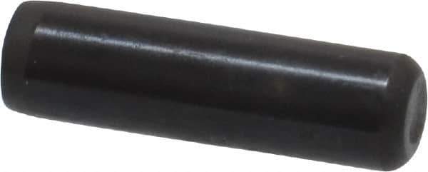 Holo-Krome - 1/4" Diam x 7/8" Pin Length Grade 8 Alloy Steel Standard Dowel Pin - Black Luster Finish, C 47-58 & C 60 (Surface) Hardness, 1 Beveled & 1 Rounded End - Apex Tool & Supply