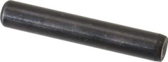 Holo-Krome - 1/4" Diam x 1-1/2" Pin Length Grade 8 Alloy Steel Standard Dowel Pin - Black Luster Finish, C 47-58 & C 60 (Surface) Hardness, 1 Beveled & 1 Rounded End - Apex Tool & Supply