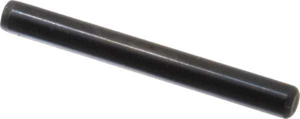Holo-Krome - 1/4" Diam x 2-1/4" Pin Length Grade 8 Alloy Steel Standard Dowel Pin - Black Luster Finish, C 47-58 & C 60 (Surface) Hardness, 1 Beveled & 1 Rounded End - Apex Tool & Supply