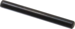 Holo-Krome - 1/4" Diam x 2-1/4" Pin Length Grade 8 Alloy Steel Standard Dowel Pin - Black Luster Finish, C 47-58 & C 60 (Surface) Hardness, 1 Beveled & 1 Rounded End - Apex Tool & Supply