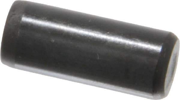 Holo-Krome - 5/16" Diam x 3/4" Pin Length Grade 8 Alloy Steel Standard Dowel Pin - Black Luster Finish, C 47-58 & C 60 (Surface) Hardness, 1 Beveled & 1 Rounded End - Apex Tool & Supply