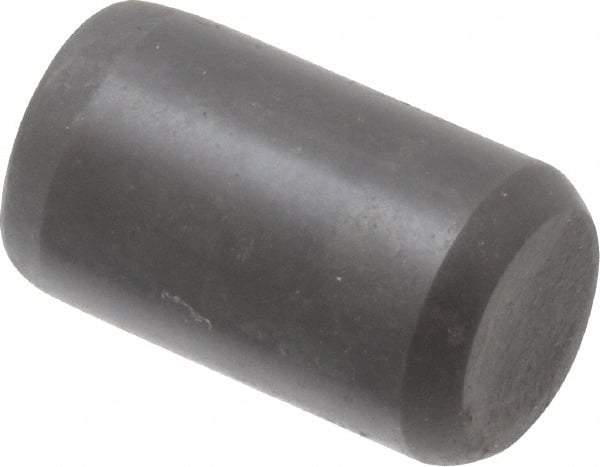 Holo-Krome - 3/8" Diam x 5/8" Pin Length Grade 8 Alloy Steel Standard Dowel Pin - Black Luster Finish, C 47-58 & C 60 (Surface) Hardness, 1 Beveled & 1 Rounded End - Apex Tool & Supply