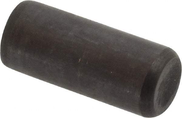 Holo-Krome - 3/8" Diam x 7/8" Pin Length Grade 8 Alloy Steel Standard Dowel Pin - Black Luster Finish, C 47-58 & C 60 (Surface) Hardness, 1 Beveled & 1 Rounded End - Apex Tool & Supply