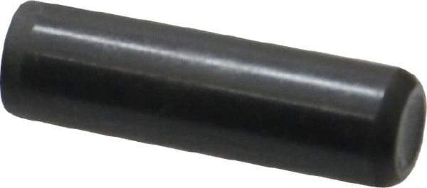 Holo-Krome - 3/8" Diam x 1-1/4" Pin Length Grade 8 Alloy Steel Standard Dowel Pin - Black Luster Finish, C 47-58 & C 60 (Surface) Hardness, 1 Beveled & 1 Rounded End - Apex Tool & Supply