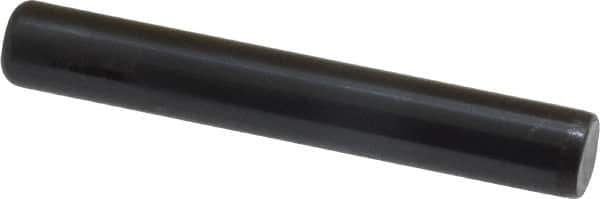 Holo-Krome - 3/8" Diam x 2-1/2" Pin Length Grade 8 Alloy Steel Standard Dowel Pin - Black Luster Finish, C 47-58 & C 60 (Surface) Hardness, 1 Beveled & 1 Rounded End - Apex Tool & Supply