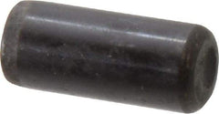 Holo-Krome - 7/16" Diam x 1" Pin Length Grade 8 Alloy Steel Standard Dowel Pin - Black Luster Finish, C 47-58 & C 60 (Surface) Hardness, 1 Beveled & 1 Rounded End - Apex Tool & Supply