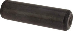 Holo-Krome - 7/16" Diam x 1-1/2" Pin Length Grade 8 Alloy Steel Standard Dowel Pin - Black Luster Finish, C 47-58 & C 60 (Surface) Hardness, 1 Beveled & 1 Rounded End - Apex Tool & Supply