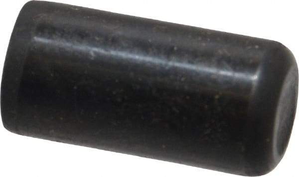 Holo-Krome - 1/2" Diam x 1" Pin Length Grade 8 Alloy Steel Standard Dowel Pin - Black Luster Finish, C 47-58 & C 60 (Surface) Hardness, 1 Beveled & 1 Rounded End - Apex Tool & Supply
