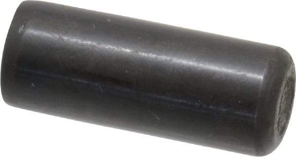 Holo-Krome - 1/2" Diam x 1-1/4" Pin Length Grade 8 Alloy Steel Standard Dowel Pin - Black Luster Finish, C 47-58 & C 60 (Surface) Hardness, 1 Beveled & 1 Rounded End - Apex Tool & Supply