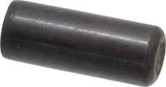 Holo-Krome - 1/2" Diam x 1-1/4" Pin Length Grade 8 Alloy Steel Standard Dowel Pin - Black Luster Finish, C 47-58 & C 60 (Surface) Hardness, 1 Beveled & 1 Rounded End - Apex Tool & Supply
