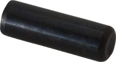 Holo-Krome - 1/2" Diam x 1-1/2" Pin Length Grade 8 Alloy Steel Standard Dowel Pin - Black Luster Finish, C 47-58 & C 60 (Surface) Hardness, 1 Beveled & 1 Rounded End - Apex Tool & Supply