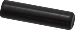 Holo-Krome - 1/2" Diam x 2" Pin Length Grade 8 Alloy Steel Standard Dowel Pin - Black Luster Finish, C 47-58 & C 60 (Surface) Hardness, 1 Beveled & 1 Rounded End - Apex Tool & Supply