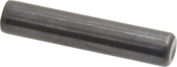 Holo-Krome - 1/2" Diam x 2-1/2" Pin Length Grade 8 Alloy Steel Standard Dowel Pin - Black Luster Finish, C 47-58 & C 60 (Surface) Hardness, 1 Beveled & 1 Rounded End - Apex Tool & Supply