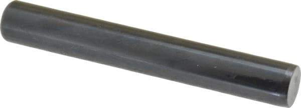 Holo-Krome - 1/2" Diam x 3-1/2" Pin Length Grade 8 Alloy Steel Standard Dowel Pin - Black Luster Finish, C 47-58 & C 60 (Surface) Hardness, 1 Beveled & 1 Rounded End - Apex Tool & Supply