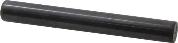 Holo-Krome - 1/2" Diam x 4" Pin Length Grade 8 Alloy Steel Standard Dowel Pin - Black Luster Finish, C 47-58 & C 60 (Surface) Hardness, 1 Beveled & 1 Rounded End - Apex Tool & Supply