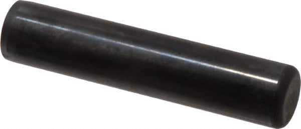 Holo-Krome - 3/4" Diam x 3-1/2" Pin Length Grade 8 Alloy Steel Standard Dowel Pin - Black Luster Finish, C 47-58 & C 60 (Surface) Hardness, 1 Beveled & 1 Rounded End - Apex Tool & Supply