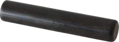 Holo-Krome - 3/4" Diam x 4" Pin Length Grade 8 Alloy Steel Standard Dowel Pin - Black Luster Finish, C 47-58 & C 60 (Surface) Hardness, 1 Beveled & 1 Rounded End - Apex Tool & Supply