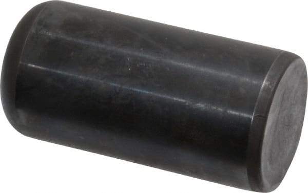 Holo-Krome - 1" Diam x 2" Pin Length Grade 8 Alloy Steel Standard Dowel Pin - Black Luster Finish, C 47-58 & C 60 (Surface) Hardness, 1 Beveled & 1 Rounded End - Apex Tool & Supply